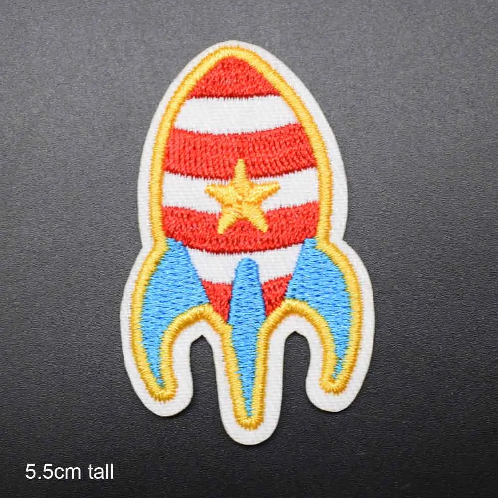 

Astronaut A journey To Space Space Rocket Iron On Patch Embroidered Clothes Patch For Clothing Clothes Stickers Garment