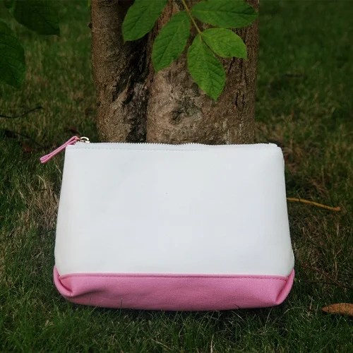 Buy Wholesale Blanks Canvas Cosmetic Bag Women Makeup