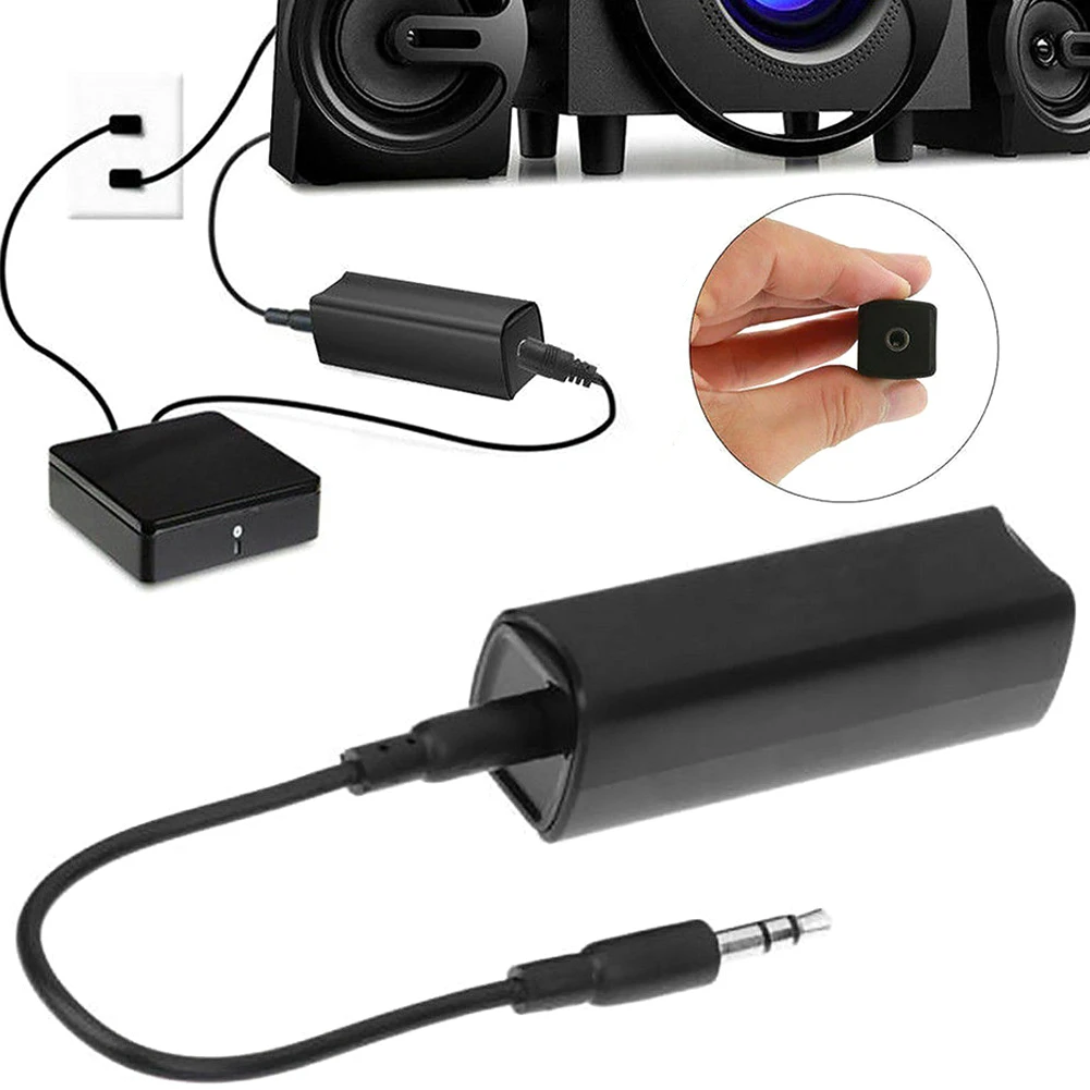 

Home Stereo Aux With Cable Clear Sound Car Audio Noise Isolator ABS Ground Loop Speakers Safe Anti-interference Accessories