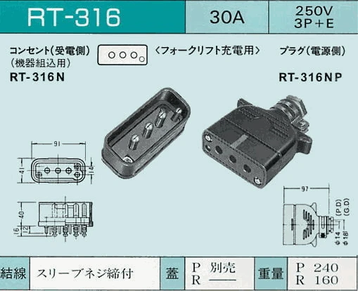 Япония NICHIYU 37010-10870 30A 250V женский AC зарядное устройство вилка вилочного погрузчика разъем TOYOTA NICHIYU TCM KOMATSU SHINKO SUMITOMO