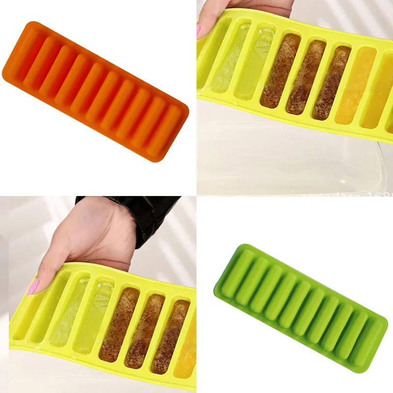 

ice cube tray mold 10 holes biscuits molds chocolate baking mold ice molds water bottle ice cream markers tools