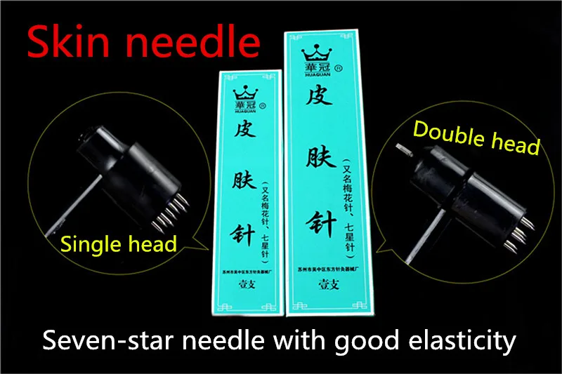 

Medical Huaguan Single-head Skin Needle Double-head Plum Blossom Needle Seven-star Needle Bloodletting Needle Cupping and Acupun