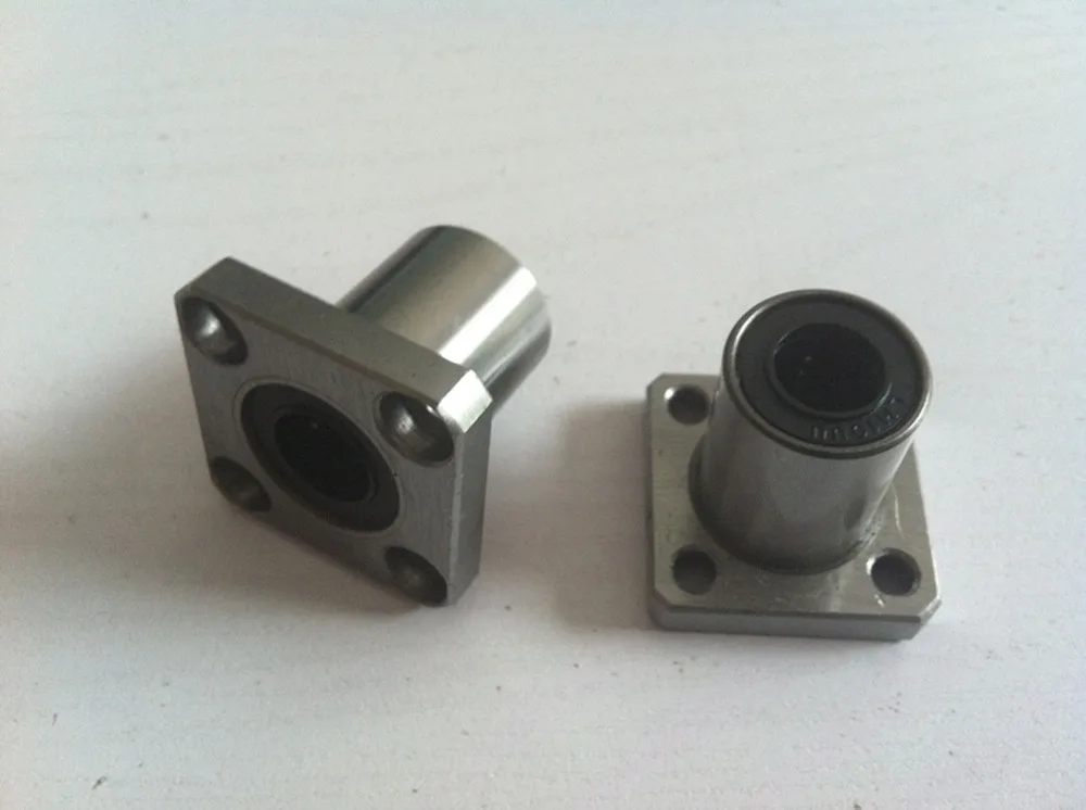 2pcs LMK25UU 25mm Square Flange Linear Bushing Ball Bearing linear System Router Shaft CNC For 3D printer |