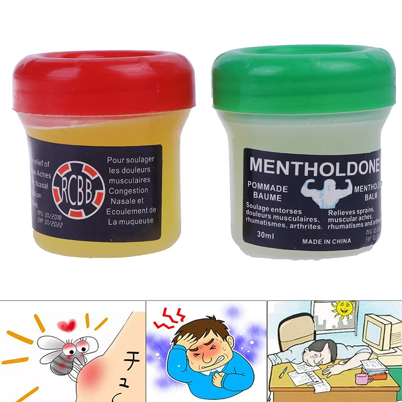 Cooling Mint Balm Ointment For Anti Mosquito Headache Relief Motion Sickness Dizziness Refreshing Essential Oil Tiger Balm