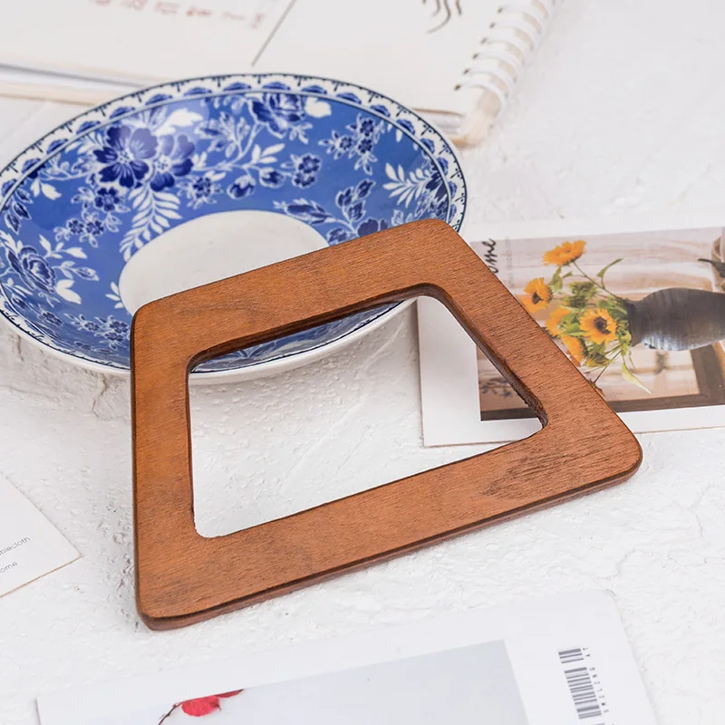 Meetee 1 пара/3 пары 14X12 см/8,6X14 см деревянные зажимные ручки пряжки с зажимом ручной DIY мешок кошелек делая декоративный аксессуар BF091