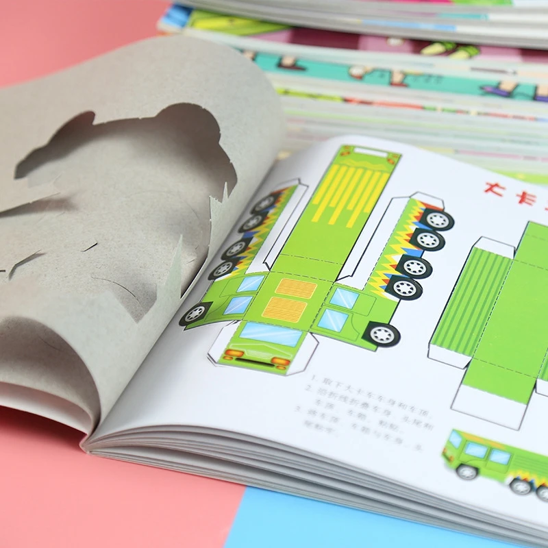 

Craft Kits For Children Dindergarten Crafting Class DIY Toys Kids Arts And Crafts Paper-cut Book Game Educational Kids Toys Gift
