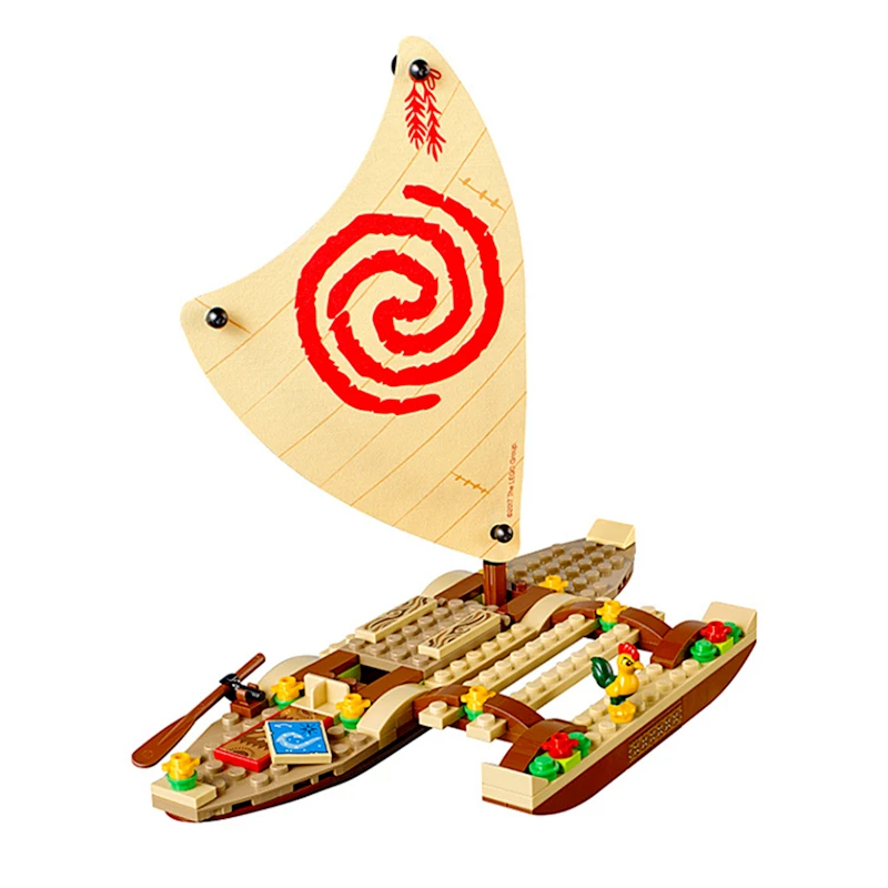 Моана Вояж по океану строительные блоки кирпичи 41150 модель игрушки Мауи принцесса Моана совместимый с друзьями