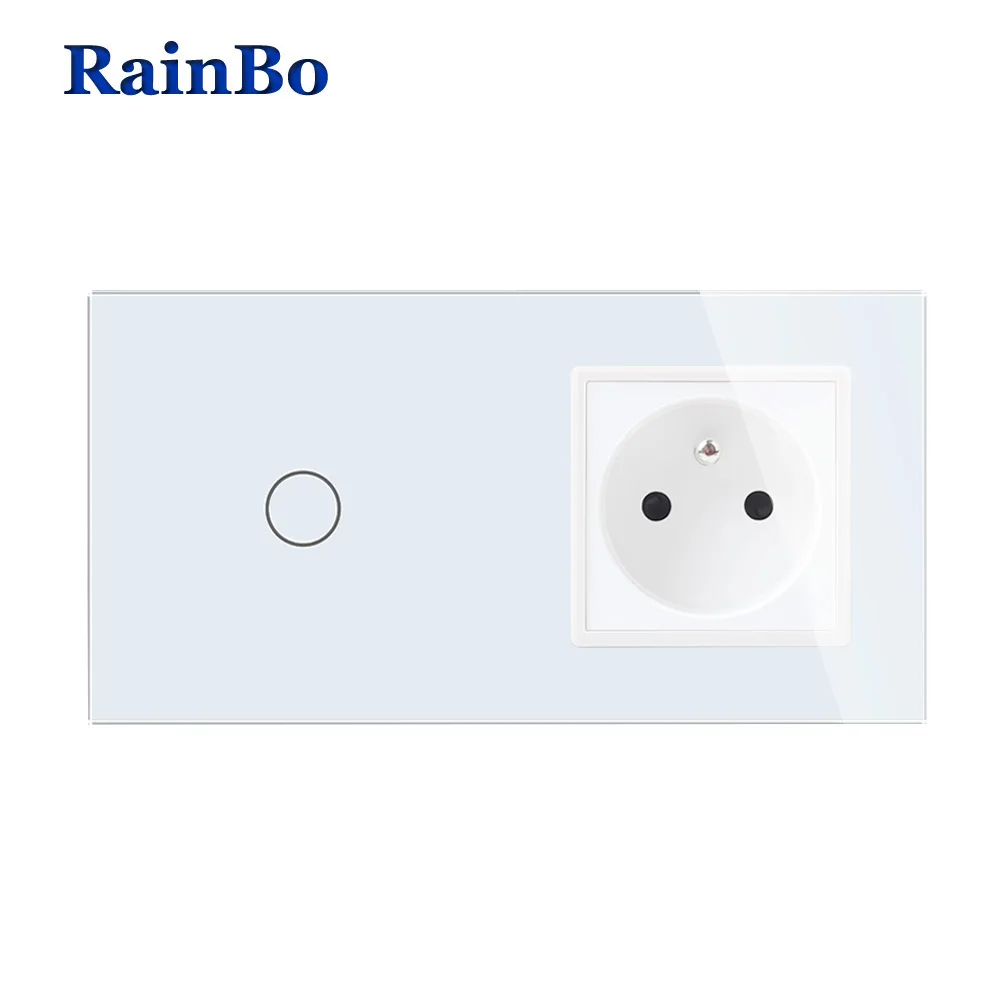 Rainbo Роскошные Сенсорный экран Управление закаленное Кристалл Стекло Панель