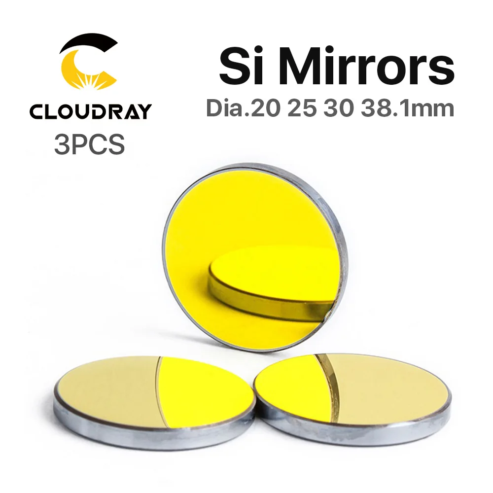 Светоотражающие зеркала Cloudray Co2 Laser Si для лазерного гравера Позолоченные кремниевые отражатели линз Dia. 19 20 25 30 38,1 мм|Линзы|   | АлиЭкспресс
