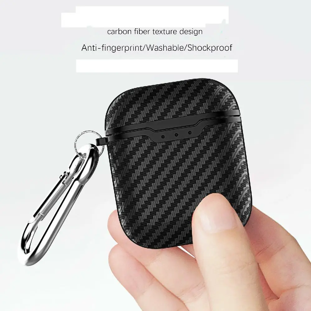 Мягкий защитный чехол Kuulee из углеродного волокна для Apple AirPods | Мобильные телефоны