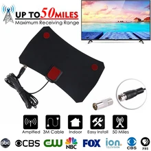 Free TV Fox HD Digital Analog DTV Indoor TV Antenna TVFox HDTV Antena DVB-T DVB-T2 VHF UHF ATSC Signal Receiver TV Stick Aerial