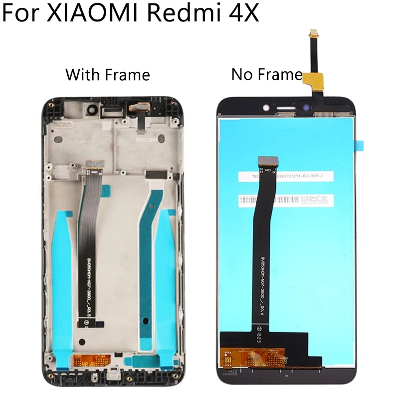 5," ЖК-дисплей+ рамка для Xiaomi Redmi 4X ЖК-дисплей сенсорный экран дигитайзер сборка запасные части разрешение 1280*720