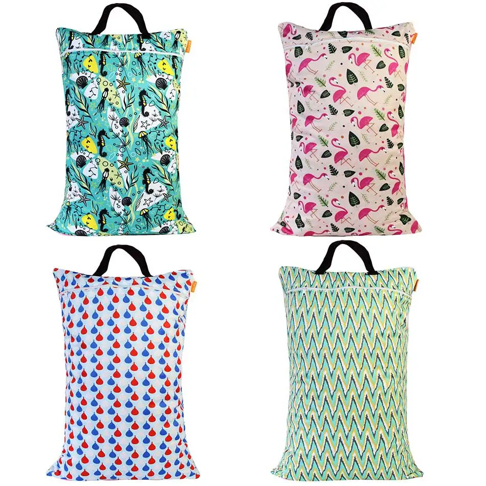 HappyFlute Reusable and Waterproof Pail Bag with 2 Handles Pail Liner