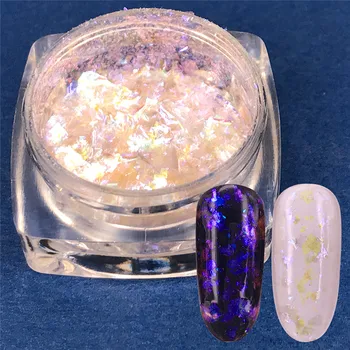 

1 Box 0.2g Transparent Chameleon Flakes Sparkly Effect Nail Glitter Multi Sheets Tips 3D Nail Art Decorations DIY Sequins