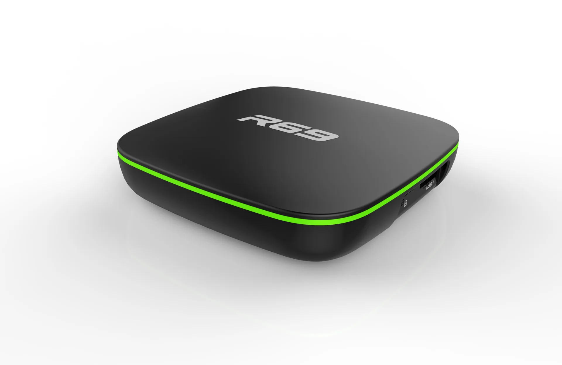 Новый R69 1 ГБ 8 Android 4 ТВ приставка Allwinner H2 четырехъядерный 5 ГГц 4K H.265 100 м LAN 2 Wifi 1080P HD