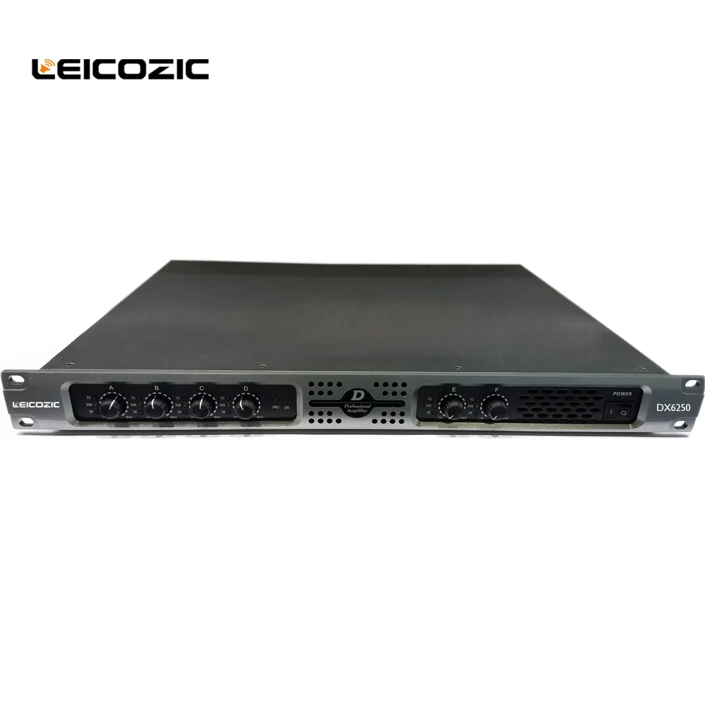 Leicozic DX6250 6-канальный усилитель класса d усилители мощности 250 Вт RMS 6x400 Вт усилители 4 Ом звуковая система профессиональный усилитель