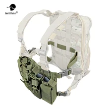 Tactifans D3 Chest Rig Plate Carrier Tactical Vest Com Rifle M4 5.56 AK 7.62X39 Bateu Único Duplo Pistola GP Material Bolsas(China)