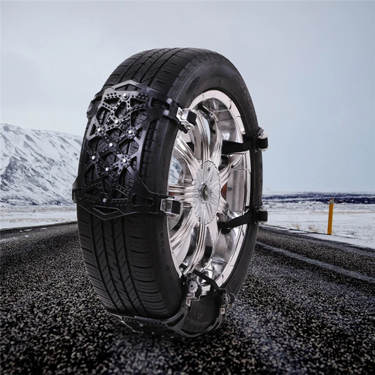 

UPGRADE CAR TIRE UNTISKID SNOW CHAIN,TRAFFIC SAFETY,TPR AND TPU MATERIAL, ONE SET SALE 6PIECES FOR TWO TIRES