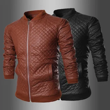 

2019 Men Motorcycle PU Leather Jackets Man Streetwear top Coat Mans Bomber Suits Windbreaker Dropshipping fashion clothes