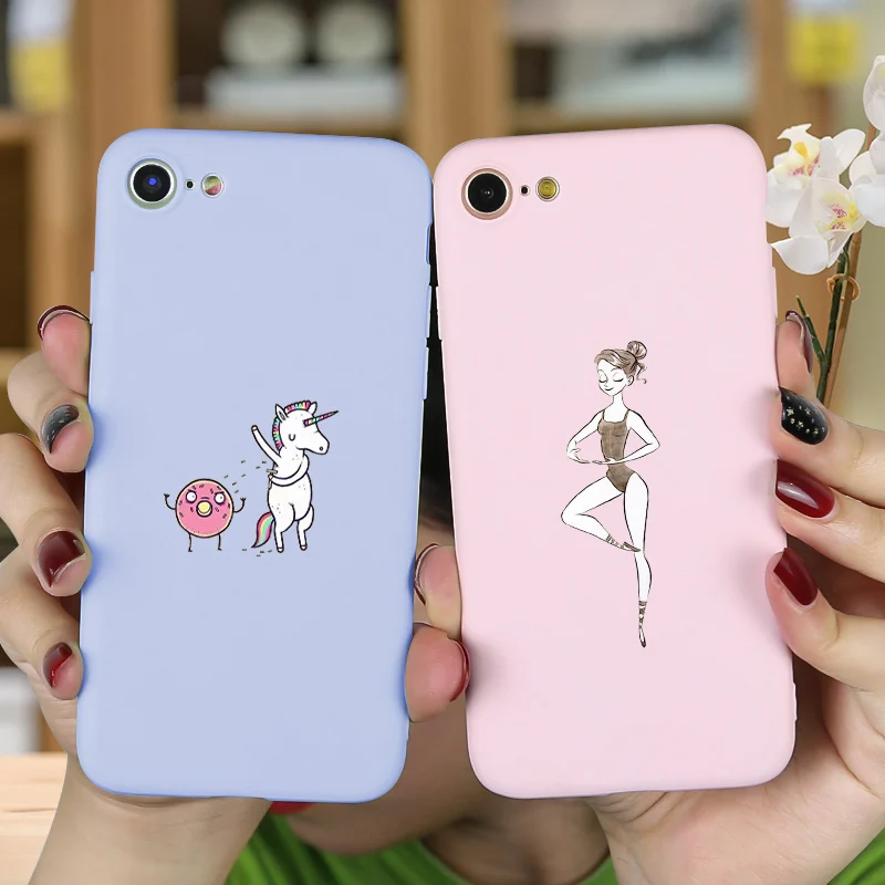 

FOR Funda iPhone 6S Case Lovely Cartoon Silicone Case FOR iPhone X XR XS MAX 6 Plus Phone Cover FOR iPhone 7 sFOR iPhone 8 Case