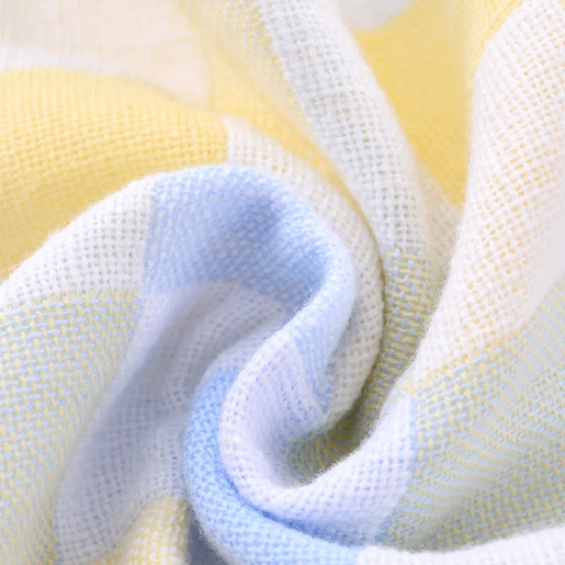 5pcs/lot Baby Handkerchief Baby Towel Square Fruit Pattern Towel  2 Layers Muslin Cotton Infant Face Towel Wipe Cloth 25*50cm