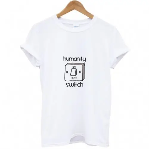 

Humanity Switch - Vampire Diaries T-Shirt - Fun Cases Cool Casual pride t shirt men Unisex New Fashion tshirt free shipping