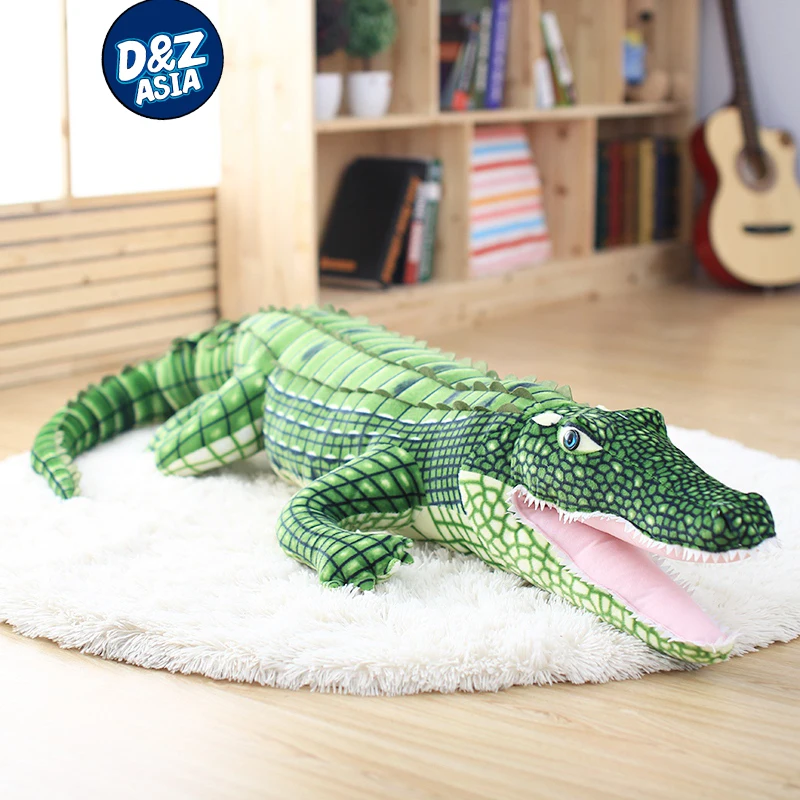 Творческий моделирование крокодил реалистичные смешные плюшевые игрушки кукла дома напольная кукла дети игрушки подарки на день рождения