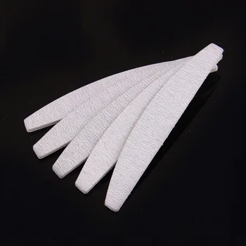 Cheap Wholesale Excellent Crescent Nail File Double Side Buffing Grit Curved Manicure Nail Art Beauty Buffer 600pcs/lot Free Shipping