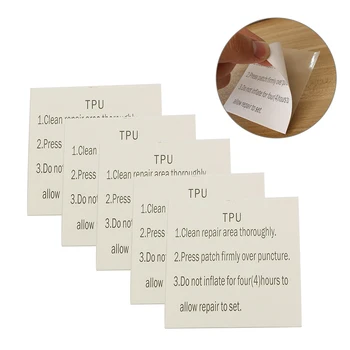 

5Pcs Life Ring Metal Self Adhesive Inflatable Boat TPU Waterproof Patch Translucent Paste Leather Camping Outdoor Tent Repair
