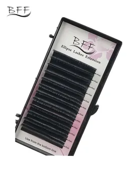 

BFF Brand 10 box Ellipse Flat False Eyelash Extensions 0.15/0.2 C/D Soft Tasteful High-quality Individual Eyelash Extension