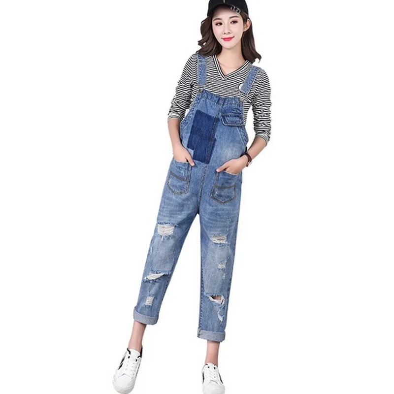 Denim Maternity Jumpsuits Clothes For Prgnant Women Pregnancy Overalls