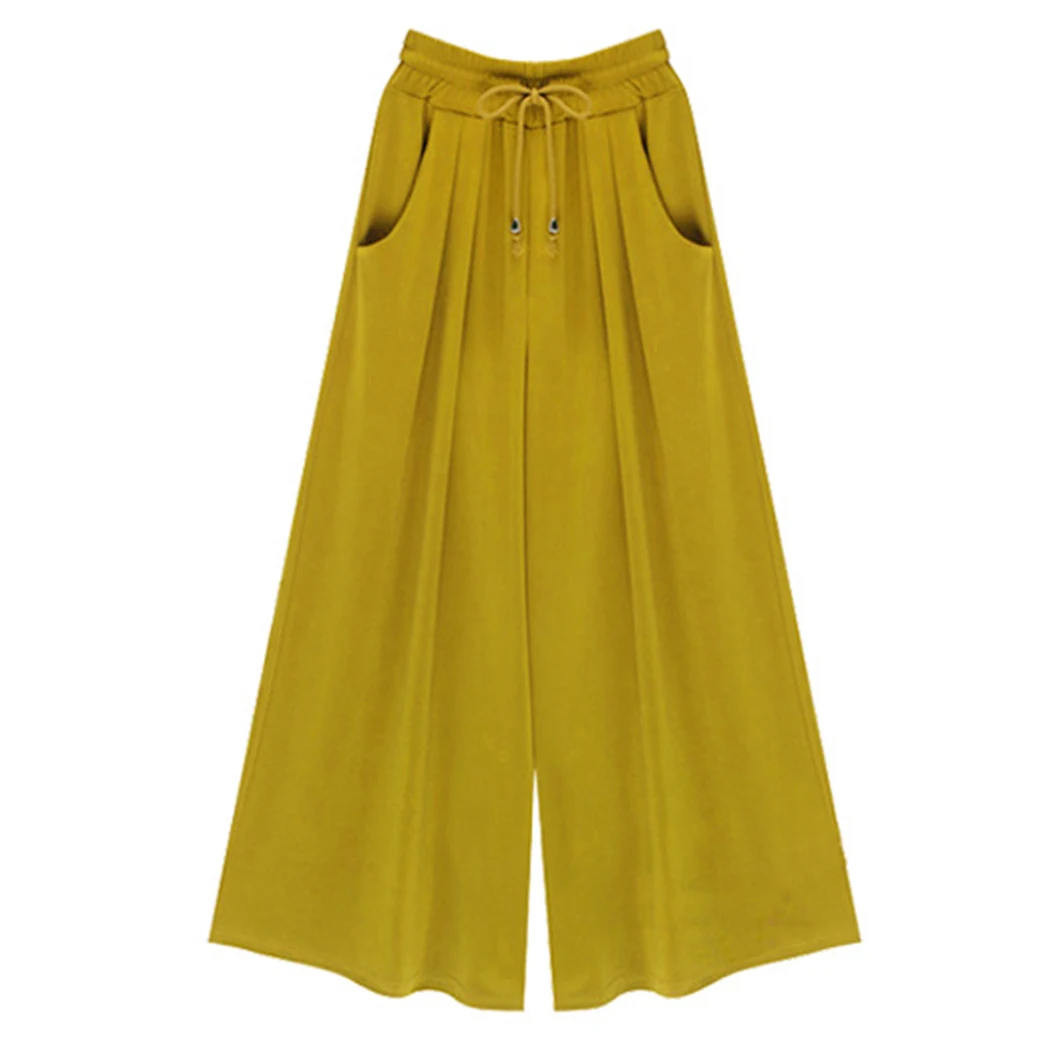 2018 Spring Summer High Waist Pleated Casual Loose Harem