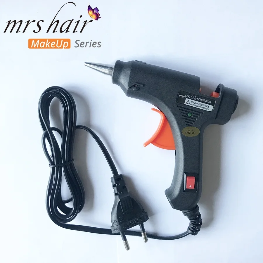 20w Keratin Glue Gun for Hair Extensions Hot Melt Glue Sticks Professional Hair Tools ab glue gun