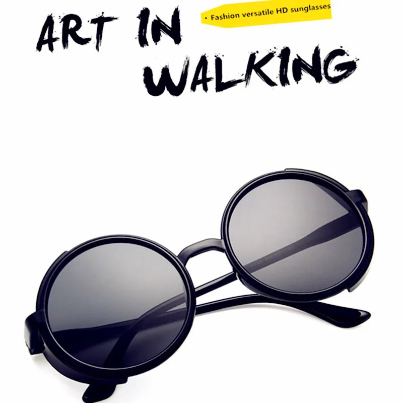 2019 Classic Round Steampunk Sunglasses Men Women Fashion Eye Glasses Brand Designer Retro Vintage Frame Vintage Eyewear