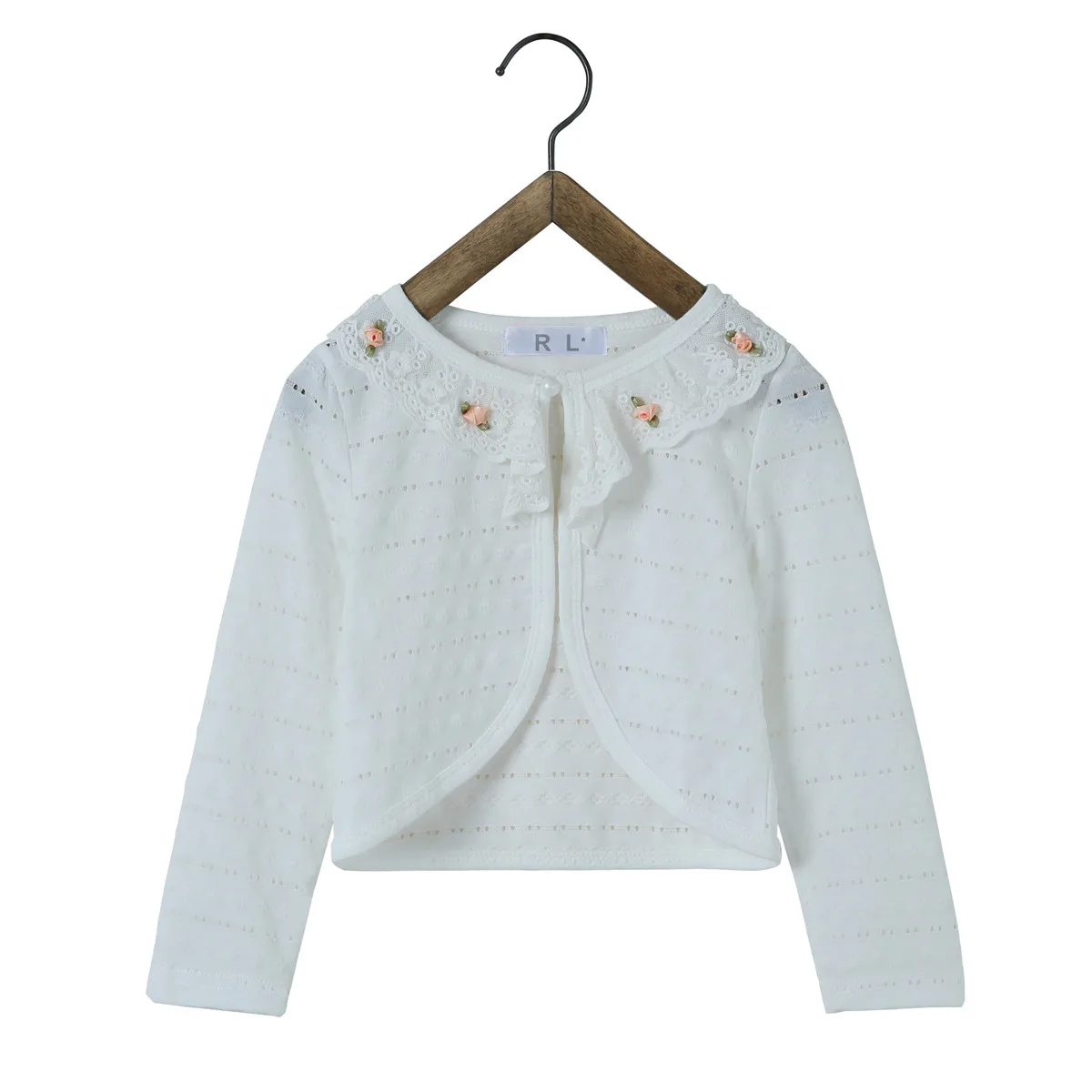 Baby Mädchen Pullover Strickjacke Blau 100% Baumwolle Baby Mädchen Pullover Strickjacke Blau 100% Baumwolle