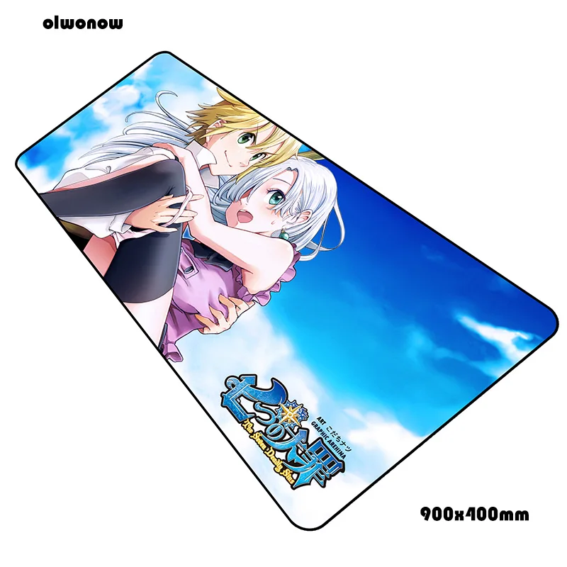 Nanatsu no taizai padmouse 900x400x3 мм игровой коврик для мыши мышь под заказ геймер компьютерный стол мальчик подарок коврик notbook mousemate pc - Цвет: Size 900x400x3mm