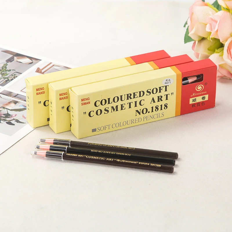 

5 Coloured Soft 1818 Eyebrow Pencil Cosmetic Art 1818 Waterproof Microblading Pen Long-lasting Eyebrow Enhancer Makeup Tools