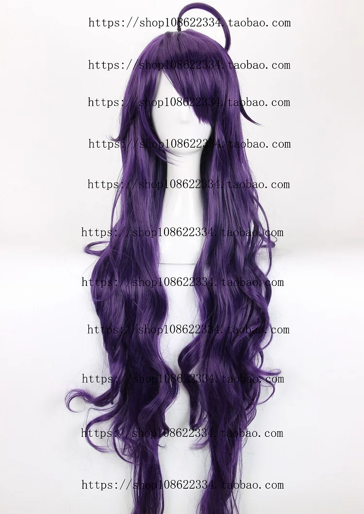 Последний Серафим ashuramaru Длинные Фиолетовый парик Косплэй вьющиеся 120 см последний Серафим Косплэй