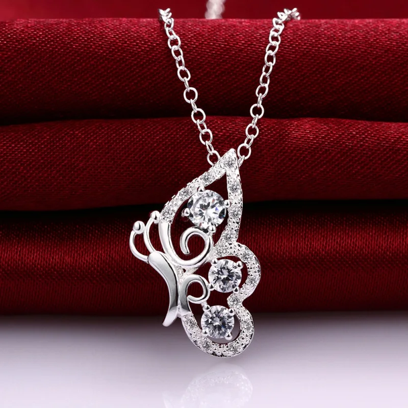 Rolilason Bela Borboleta Design Animal Zirc nia C bica Cristal Branco 
