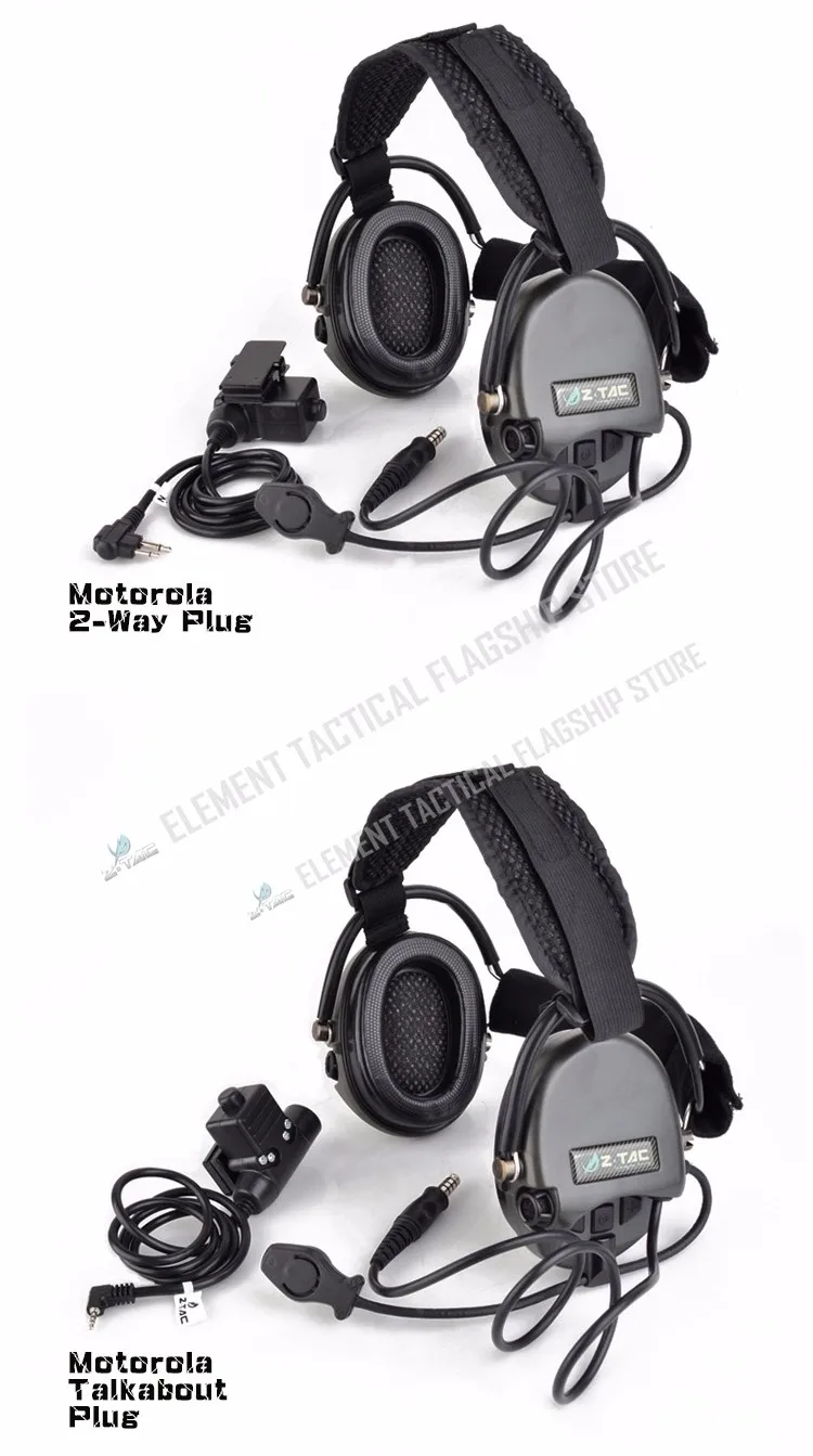 Fones de Ouvido com Softair Z-tac Militar Tático Liberador ii Neckband Tiro U94 Ken Midland Ptt Z039z113 Tci 5 Cheap Fones de Ouvido tático & Acessórios