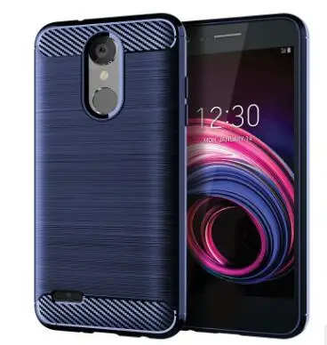 

Suitable for LG Aristo 3 protective sheath drawing carbon brazed silicone gel anti-falling soft shell