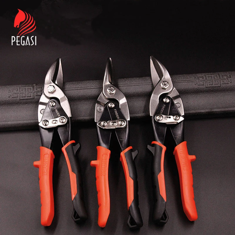 

PEGASI High Quality Metal Snip Aviation Scissor Iron Plate Cut Shear Household Dual Sharp Durable Cutting Tool