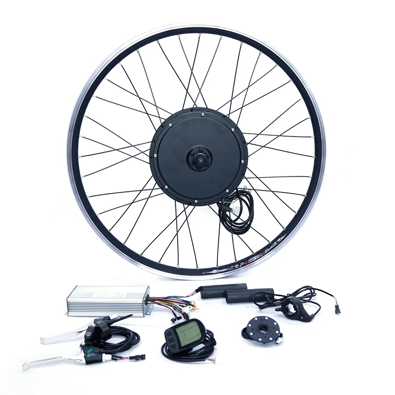 Excellent e bike kit Cassette type 8s or 9s for rear motor 65km/h 48v 1500w Electric bike conversion kit for 20" 24" 26" 28" 700c 5