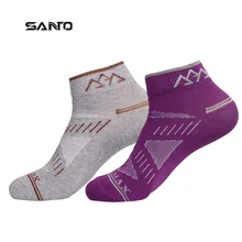 Санто 3 пары S020 женские быстросохнущие дышащий материал, впитывающий влагу спортивные носки спортивные хлопковые носки для ног нескользящие носки