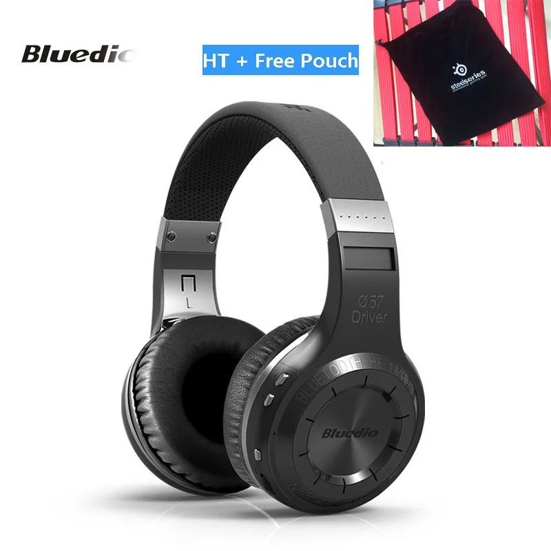  Free Good Pouch+ORIGINAL Bluedio HT Wireless Stereo Bluetooth 4.1 Sports Headphone built-in Mic handset for calls and music 
