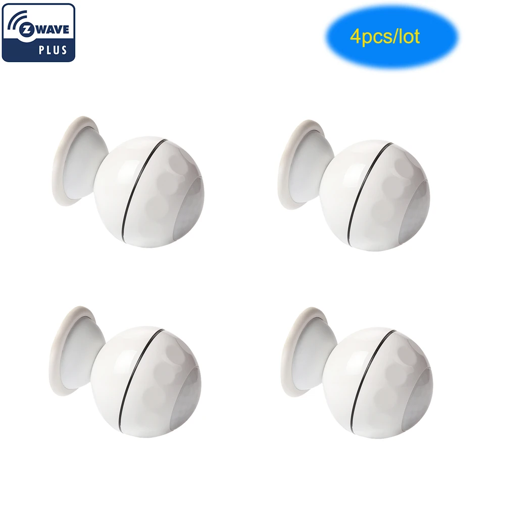 Online NEO COOLCAM 4 piezas lote z wave Plus PIR Detector de Sensor de movimiento domótica sistema de alarma z wave operado por energía Sensor de movimiento