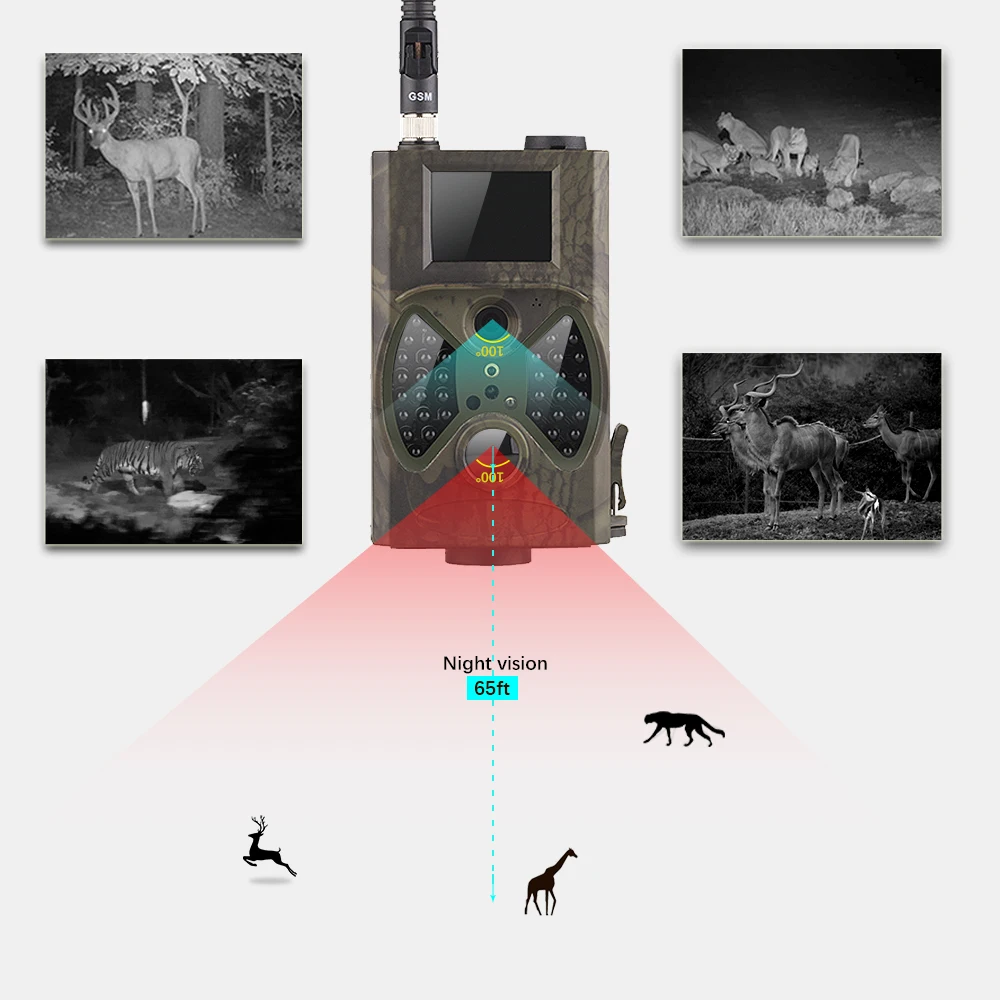 Охотничья камера HC 300M " TFT ИК-камера для охоты ЖК-экран детектор дикой природы ночное видение Дикая камера