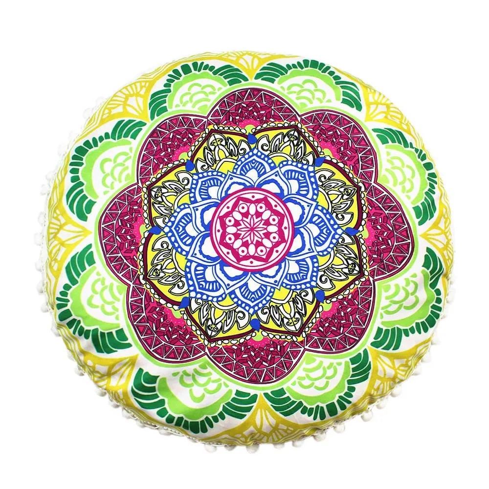 Buy 43*43CM Round Indian Mandala Floor Pillows Round