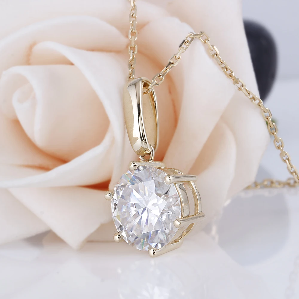 5ct moissanite solitaire set pendant necklace (4)