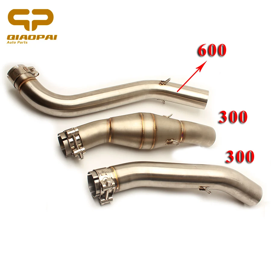 

Motorcycle Exhaust 51MM Muffler Ship on Adapter Pipe Escape Moto Mid Tube Link Pipe Clamp for Benelli BJ300 300 BJ600 Accessory